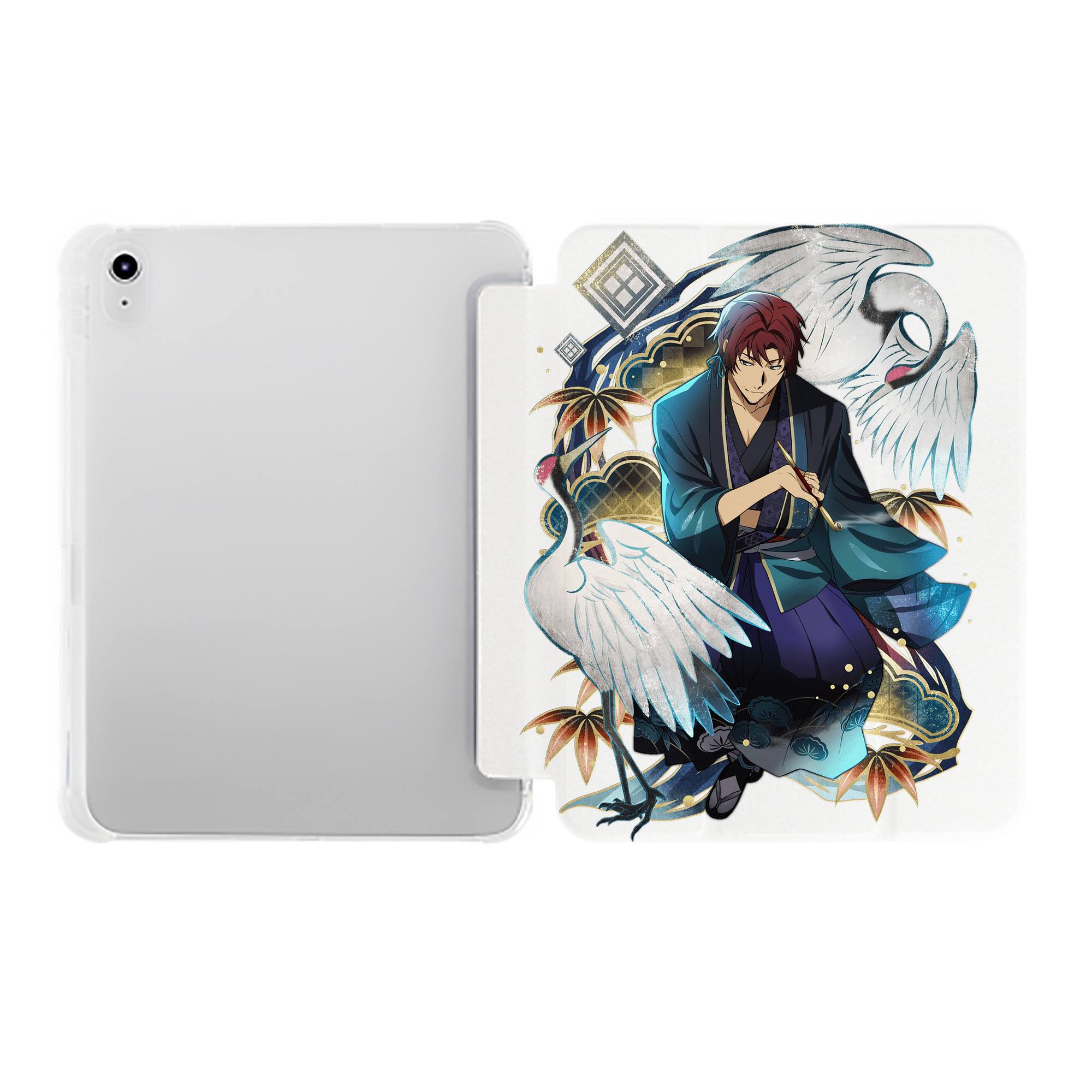 （画像用） 文豪ストレイドッグス Bungo Stray Dogs IPad ケース ペン収納付き 三つ折りスタンド PUレザー×シリコン 対応機種9.5/10.5/10.9インチ